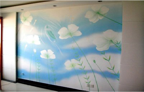 开远画墙绘怎么画好白云的蓬松感？