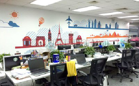 开远教你设计办公室墙绘的方法。