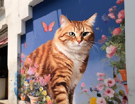 开远自己绘制有个性的手绘墙