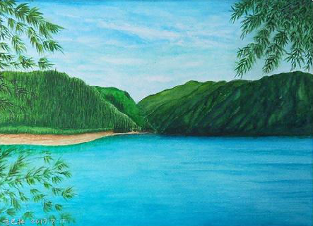 开远在墙绘中，如何绘画绿水青山？