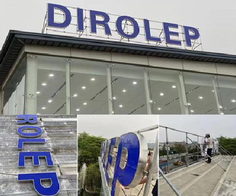 开远楼顶发光字安装的注意事项。